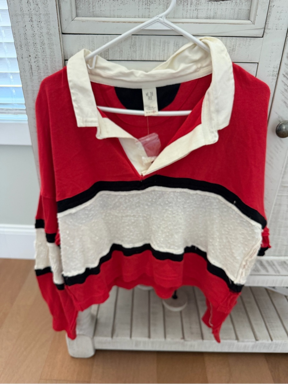 Free Prople Red & White Collared Striped - Women